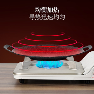 Poêle à griller Xingsen ronde antiadhésive multifonctionnelle portable pour la maison et le camping en plein air - Product Image 5