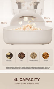 جهاز تغذية الحيوانات الأليفة الذكي التلقائي واي فاي تويا 4 لتر مع كاميرا الكلب موزع طعام القط ، منتج الحيوانات الأليفة - Product Image 5