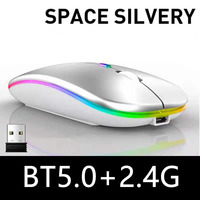Souris silencieuse X1 double mode, bon marché, sans fil 2,4 G, rechargeable, pour bureau, ordinateur portable
