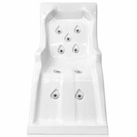 Lit de relaxation de luxe en acrylique pour piscine d'hydrothérapie avec 9 jets de massage réglables, fauteuil spa corps entier, résistant à la corrosion