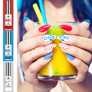 Bozlin ชุดเจลทาเล็บแบบ DIY สายดึงออก8มล. 12สีมีฉลากตามแบบ - Product Image 6