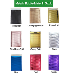 Bao bì đóng gói vận chuyển tùy chỉnh bán buôn nhà máy, phong bì lót đệm in logo, phủ kim tuyến vàng - Product Image 5