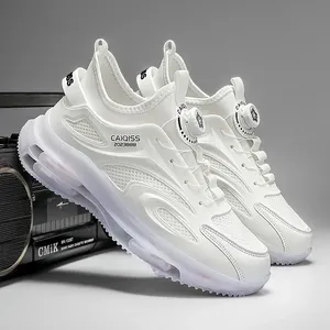 <span class=keywords><strong>Chaussures</strong></span> de Sport Décontractées Respirantes d'Automne pour Hommes, <span class=keywords><strong>Chaussures</strong></span> de Course à Talon Effilé avec Boucle Rotative, Amortissantes et à Face en Maille - Product Image 3
