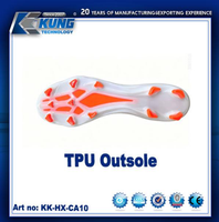 Semelles de football en TPU pour chaussures de foot, semelles de football en TPU haute résistance à l'abrasion pour chaussures de foot, antidérapantes et durables