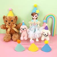 Chapeau d'anniversaire en feutre de fibres pour l'international, sans impression, pour l'agencement photo de fête d'anniversaire, pendentif pour la célébration du premier anniversaire de bébé