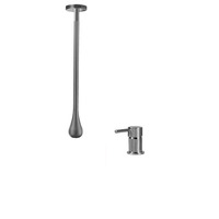 Top vente plafond goutte d'eau robinet robinets muraux plafond installer Long bec mat noir Rose or dissimuler bassin salle de bain robinet