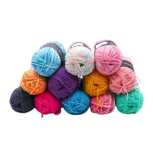 Pour pull lait coton matériel fil à tricoter laine crochet 4 plis fil de laine