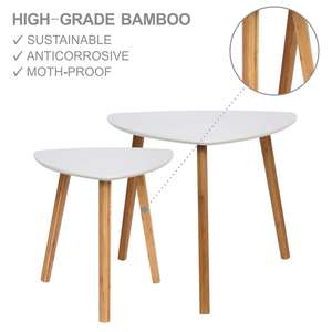 Luxury Eco-friendly Customizable Solid Wood <b>Bamboo</b> Coffee <b>Table</b> with 3-year Warranty Modern Living Room Furniture Guaranteed. - Product Image 3