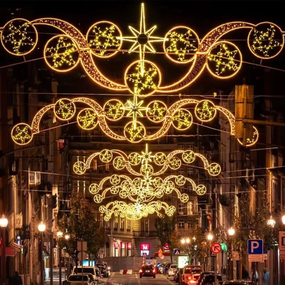 カスタマイズされたストリートスクエアホリデー照明クリスマス屋外ストリートデコレーションモチーフライト