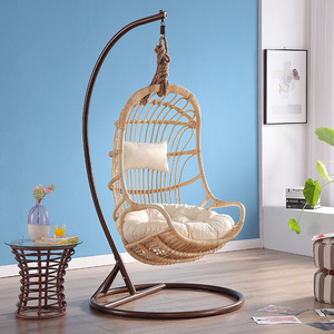 Vente en gros Lovezone intérieur/extérieur de haute qualité demi-lune hamac suspendu patio moderne jardin oeuf chaise balançoire pour adulte - Product Image 4