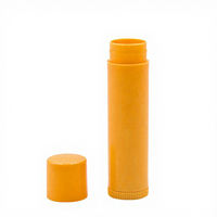Vente en gros de tubes de baume à lèvres en plastique vides de 5 ml 5 g, ronds, violet, lilas, jaune, bleu, blanc, noir, rose, vert, emballage