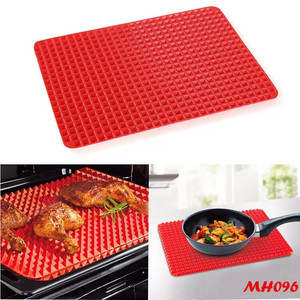 Tapis de cuisson pour barbecue en Silicone, 60 cm, moustiquaire, poêle en forme de pyramide, antiadhésive, pour four à micro-ondes, pâtisserie et Pizza, outil de cuisine - Product Image 2