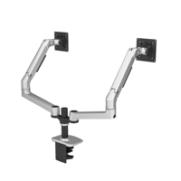 Support de moniteur double à ressort mécanique, bras de fixation pour deux écrans, support de moniteur double