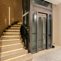 Ascenseur Domestique Privé 400 kg Sans Pièce Technique Cabine Sur Mesure pour Maison à Deux Étages Usage Domestique pour Sous-sol Ascenseur Connecté Wi-Fi