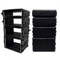 2U 3U 4U 6U 8U 10U 12U 14U 16U Équipement Outil Amplificateur Rack PE HDPE Plastique flight case pour Microphone Sans Fil