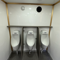 Toilettes mobiles à installation instantanée : unités portables de style conteneur haut de gamme pour les événements en plein air et les chantiers