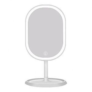 Rechargeable/Cordless 15-Inch Rectangle Lighted Makeup <b>Mirror</b> <b>LED</b> Angle Adjustment 1X Magnification High CRI 90 Tabletop GMM1502 - Product Image 1