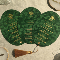 Vintage Dark Green Velvet Box Personalized Photo Wedding Invitation Box Save the Date QR Code Caja De Terciopelo Invitación Boda