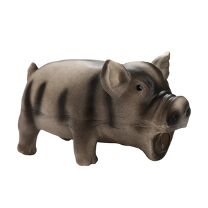 Sıcak satış lateks malzeme temiz diş yapma ses domuz şekli köpek çiğnemek oyuncak - Product Image 5