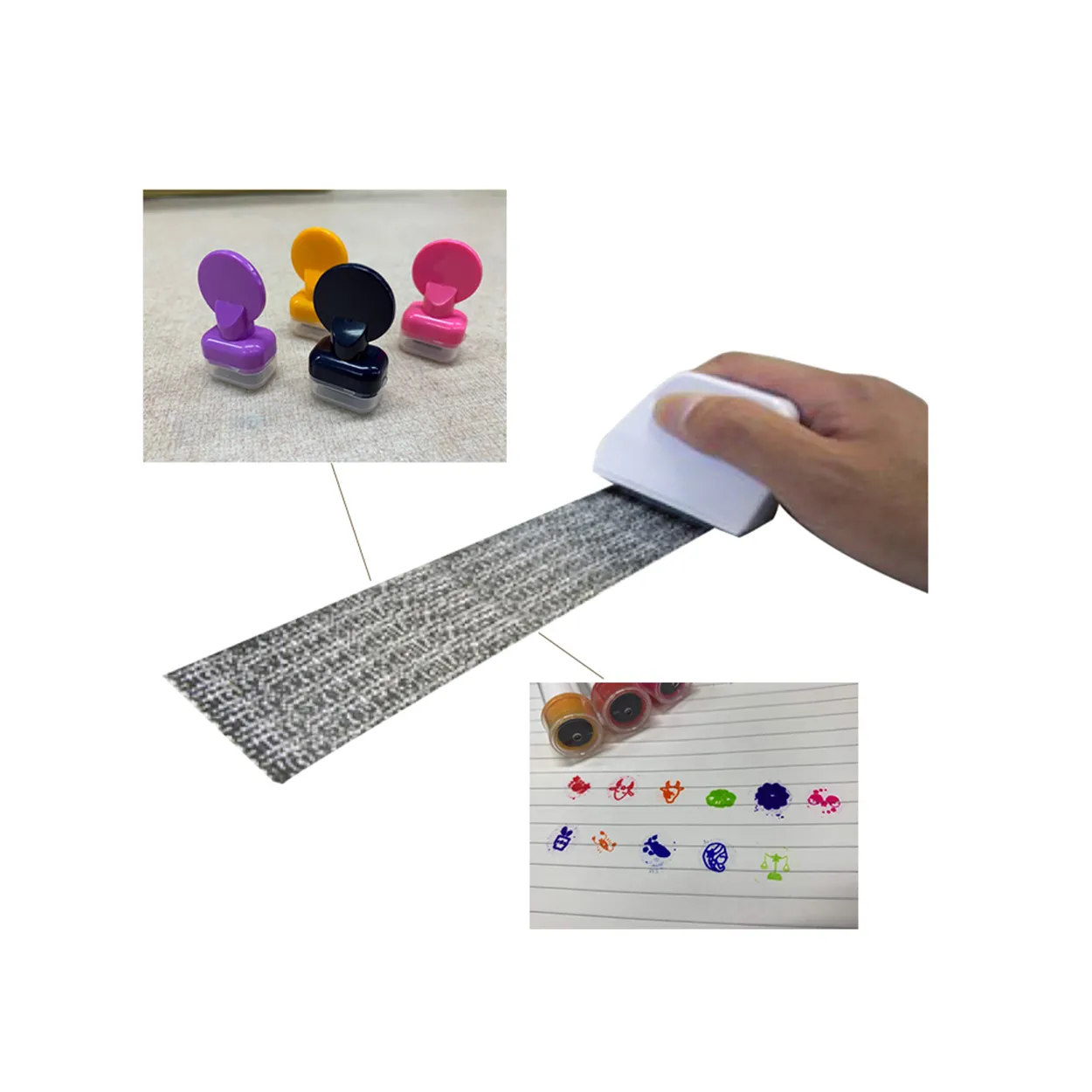 Stempel Timbul Tinta Kustom Plastik OEM TAISEI untuk Mainan Anak