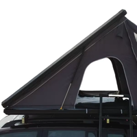 Tente de toit moderne en aluminium pour voiture, type coquille triangulaire, en toile, quatre saisons, imperméable, ouverture rapide automatique, triple couche, vente en gros
