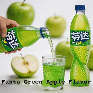 Bebida Carbonatada de Manzana Fanda de 500 ml con Sabor Ligero y Jugoso, Refresco con Sabor a Frutas para Comida Rápida - Product Image 2