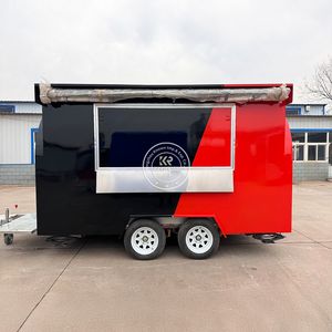 2025 Ice Cream Truck Petrol Coffee Cart Romanian Food Truck Trailer Outdoor <b>Kitchen</b> Fast Food Truck - Product Image 4