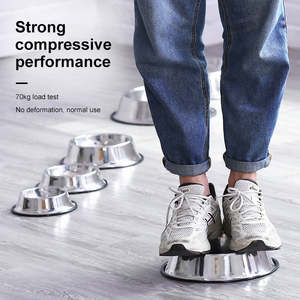 Tazón para Mascotas de Acero Inoxidable Antideslizante y Resistente a la Compresión, Multitamaño, para Perros y Gatos, para Alimentación en Interiores y Exteriores - Product Image 3