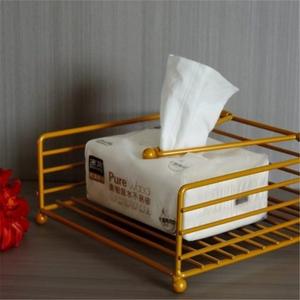 Porte-papier toilette en fer forgé pour la maison, écologique, moderne, simple, élégant, comptoir, noir, blanc, or - Product Image 3