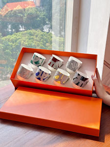 New European Style Runway Pattern Concentrated Bone China 7 Tea Cups - Product Image 4