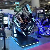 Simulador de Vuelo HEROVR 360, Cabina de Realidad Virtual, Experiencia de Carreras y Vuelo para el Hogar, Educación, Parques Temáticos al Aire Libre