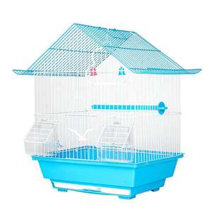 Cage pour petits perroquets à usage domestique Cage pour perruches perruches Jaulas Para Pajaros Fil de fer métallique Cages et maisons pour animaux de compagnie Oiseaux - Product Image 1