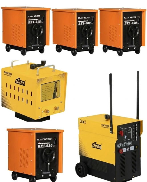 Authentic JUBA New BX1-Series AC ARC MMA Welder for Carbon Steel Single Phase Deep Penetration Air Cooling 20% Duty Cycle IP21S