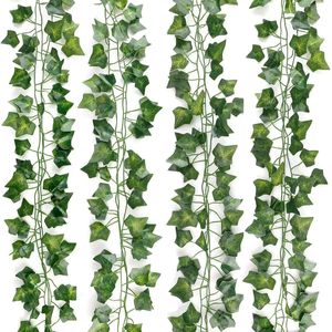 Artificial Ivy <b>Leaves</b> Vine 6FT Green Faux Plant Hanging Garland <b>Wall</b> <b>Decoration</b> Indoor Outdoor Greenery - Product Image 1
