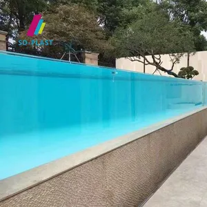 High Quality 20mm-800mm Thickness Outdoor Cast clear <strong>Perspex</strong> Acrylic Glass Swimming Pool - Product Image 5