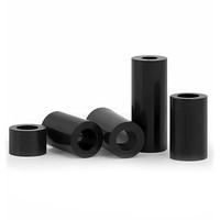 Verkauf von Kunststoff-ABS-Nylon-PCB-Hohlsäulen, Zylindrische Isolations-Säulen, Abstandshalter in Schwarz und Weiß, ABS-Nylon-Abstandshalter ohne Gewinde