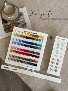 Juego de esmalte de gel no tóxico ecológico de 88 colores con base y capa superior gratis | Kit de Arte de uñas UV LED Soak off | Colores brillantes sólidos - Product Image 6