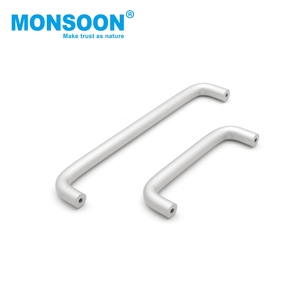 Herrajes para Muebles, Tiradores para Armarios de Cocina, Tiradores de Perfil de Aluminio Plateado con Doble Orificio, Tiradores en Forma de T para Cocina - Product Image 2