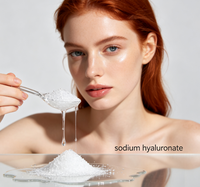 Pabrik-pabrik Tiongkok memproduksi bubuk sodium hyaluronat transparan. Produk tersebut tersedia dalam berbagai spesifikasi dan berbagai model.