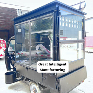 Mini camión de comida pequeño manejable, triciclo, máquina expendedora de café, cafetería, camión, bar, carrito para helado, furgoneta, cafetería, carrito de comida - Product Image 3