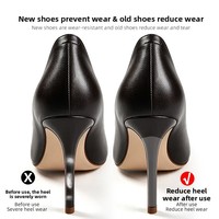 Melenlt – Protège-talons autocollants invisibles anti-friction pour talons hauts, à découper sur mesure