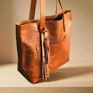 Bolso de Mano de Cuero Genuino de Vaca, Búfalo y Cordero de la Mejor Calidad, para Uso Diario, Impermeable, con Cierre de Cremallera, a la Moda, 1L, Dos Compartimentos, BS International - Product Image 1