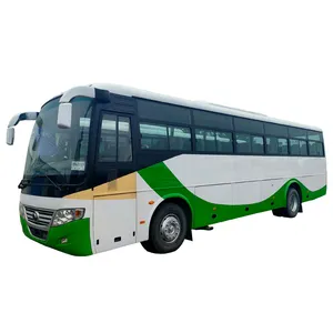 フロントエンジン付き11メートルのYutong中古バスを推奨53シーター高級コーチプレートスプリングサスペンションバス
