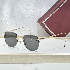 Gafas de Sol FAIRBANK de Lujo Transfronterizas, Moda Europea y Americana, Hechas a Mano en Japón, Montura Ovalada JMM sin Marco, UV400, para Deportes al Aire Libre - Product Image 5