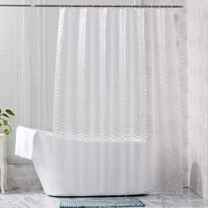 Coolsa — <span class=keywords><strong>rideau</strong></span> <span class=keywords><strong>de</strong></span> <span class=keywords><strong>douche</strong></span> <span class=keywords><strong>Transparent</strong></span> Peva 8g, panneau <span class=keywords><strong>de</strong></span> <span class=keywords><strong>douche</strong></span> <span class=keywords><strong>Transparent</strong></span> 3D à <span class=keywords><strong>motif</strong></span> ondulé, nouvelle collection - Product Image 1