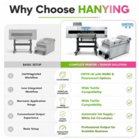 Imprimante DTF HANYING 680 mm HY-6804 avec secoueur de poudre automatique et 4 têtes i3200-A1 pour l'impression de t-shirts, sweats à capuche et vêtements de sport