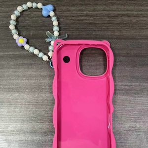 Coque de téléphone en TPU de luxe avec design <span class=keywords><strong>perle</strong></span> et chaîne pour iPhone 17 16 15 14 13, et coque arrière scintillante avec colle pour Honor X9D X7D X8D Nova Y91 - Product Image 6