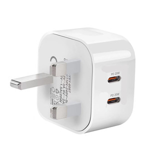 Cargador <span class=keywords><strong>de</strong></span> Viaje PD USB C <span class=keywords><strong>de</strong></span> 20W, <span class=keywords><strong>Adaptador</strong></span> <span class=keywords><strong>de</strong></span> Carga Rápida <span class=keywords><strong>para</strong></span> <span class=keywords><strong>iPhone</strong></span> <span class=keywords><strong>13</strong></span> 14 15 16 17 <span class=keywords><strong>Pro</strong></span> <span class=keywords><strong>Max</strong></span>, Enchufe UK, 40W <span class=keywords><strong>de</strong></span> Potencia con Protección OTP y OVP - Product Image 1