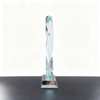 Trofeo de Cristal Octagonal Personalizado 2026 en Blanco para Impresión UV y Grabado Láser, Trofeo de Cristal Transparente al por Mayor para Reconocimiento