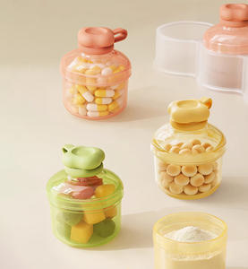 Caja Portátil para Almacenar Leche en Polvo y Alimentos para Bebés, Dispensador de Fórmula para Recién Nacidos, Contenedor con Tapa Redonda - Product Image 4